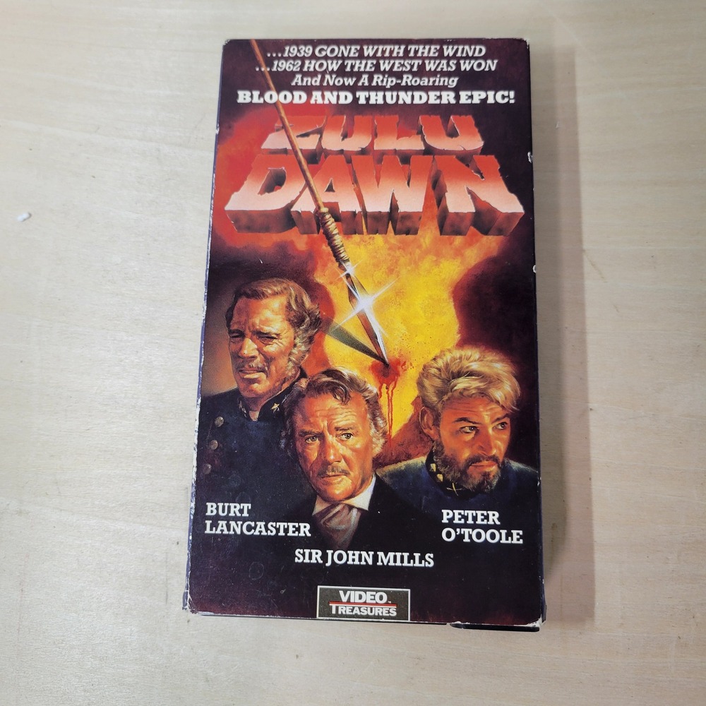 Zulu Dawn VHS Burt Lancaster‎ Peter O'Toole Sir John Mills Video Treasures